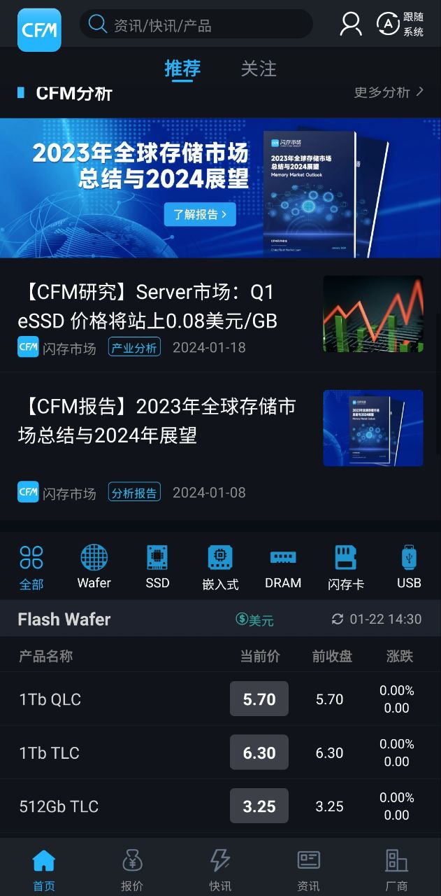 CFM閃存市場怎么用